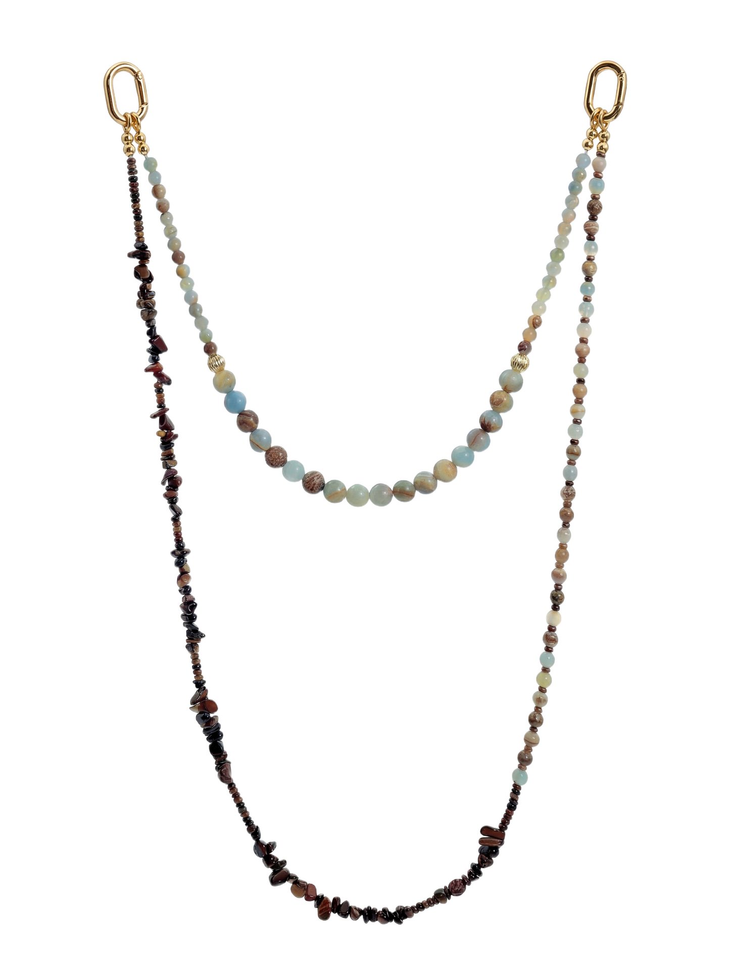 Amazonite Blend · Blue-Green hands-free chain G07
