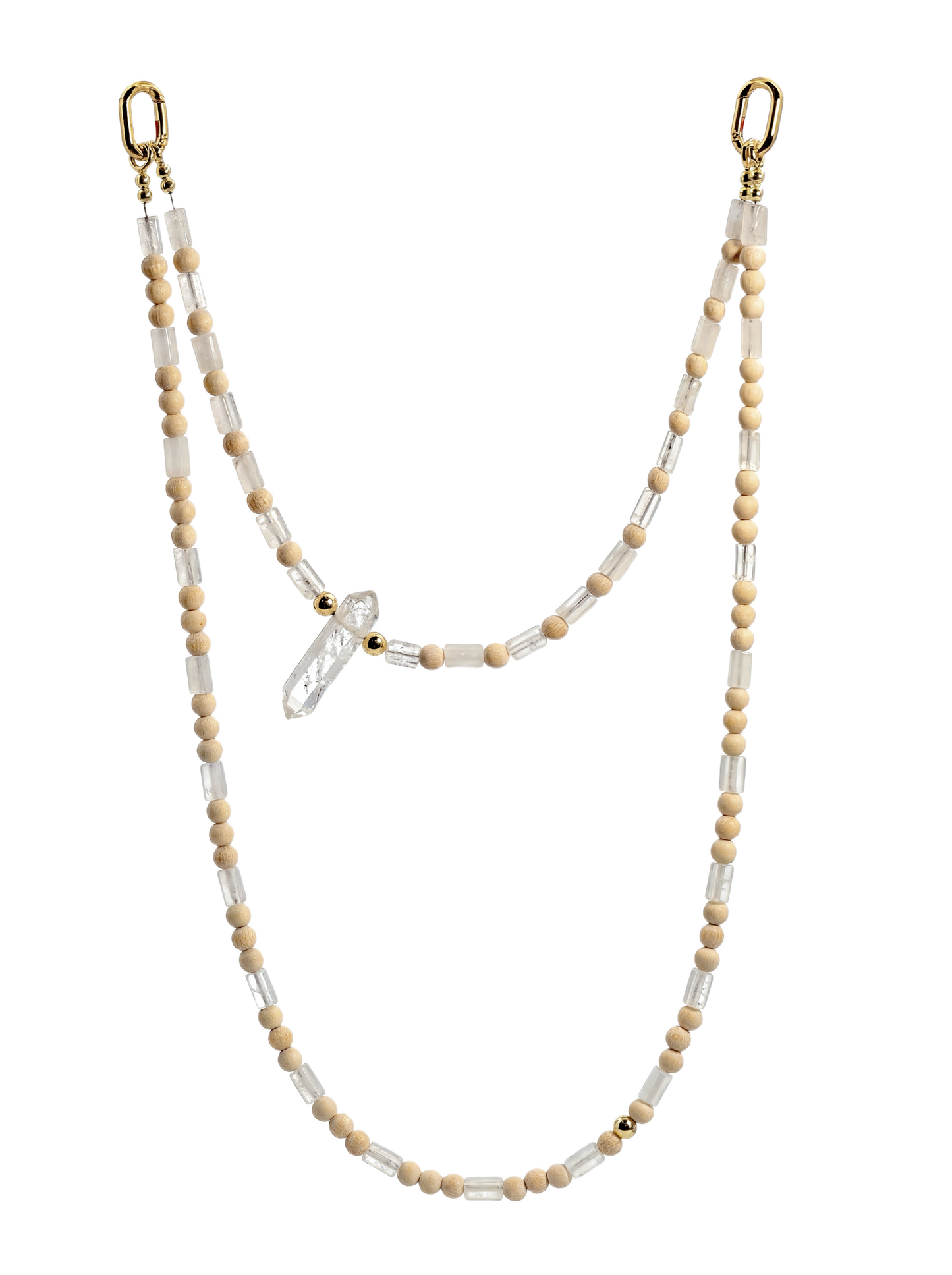 Clear Quartz · Crystal hands-free chain G11