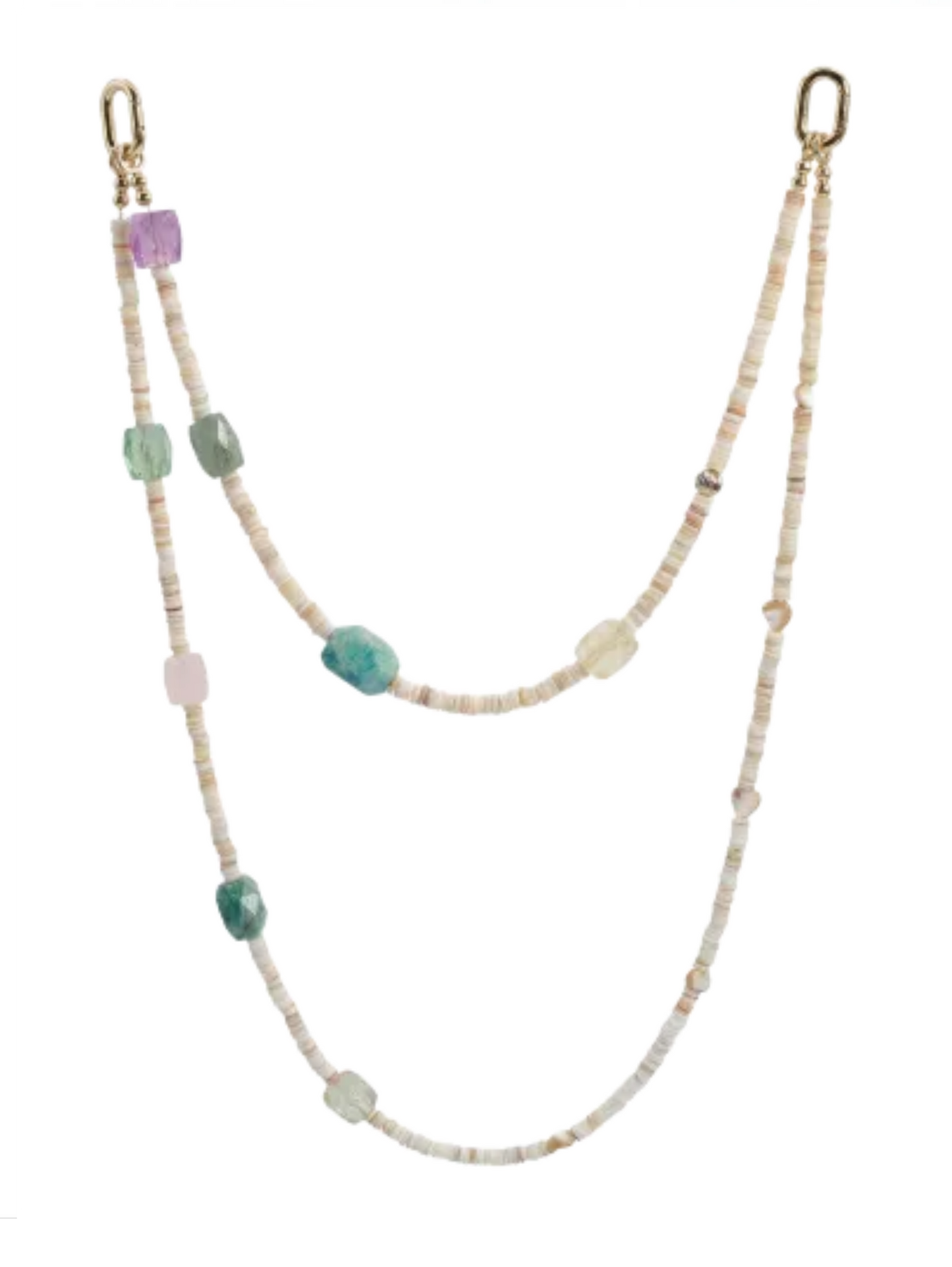 Mixed Gemstone · Soft Multi hands-free chain G17