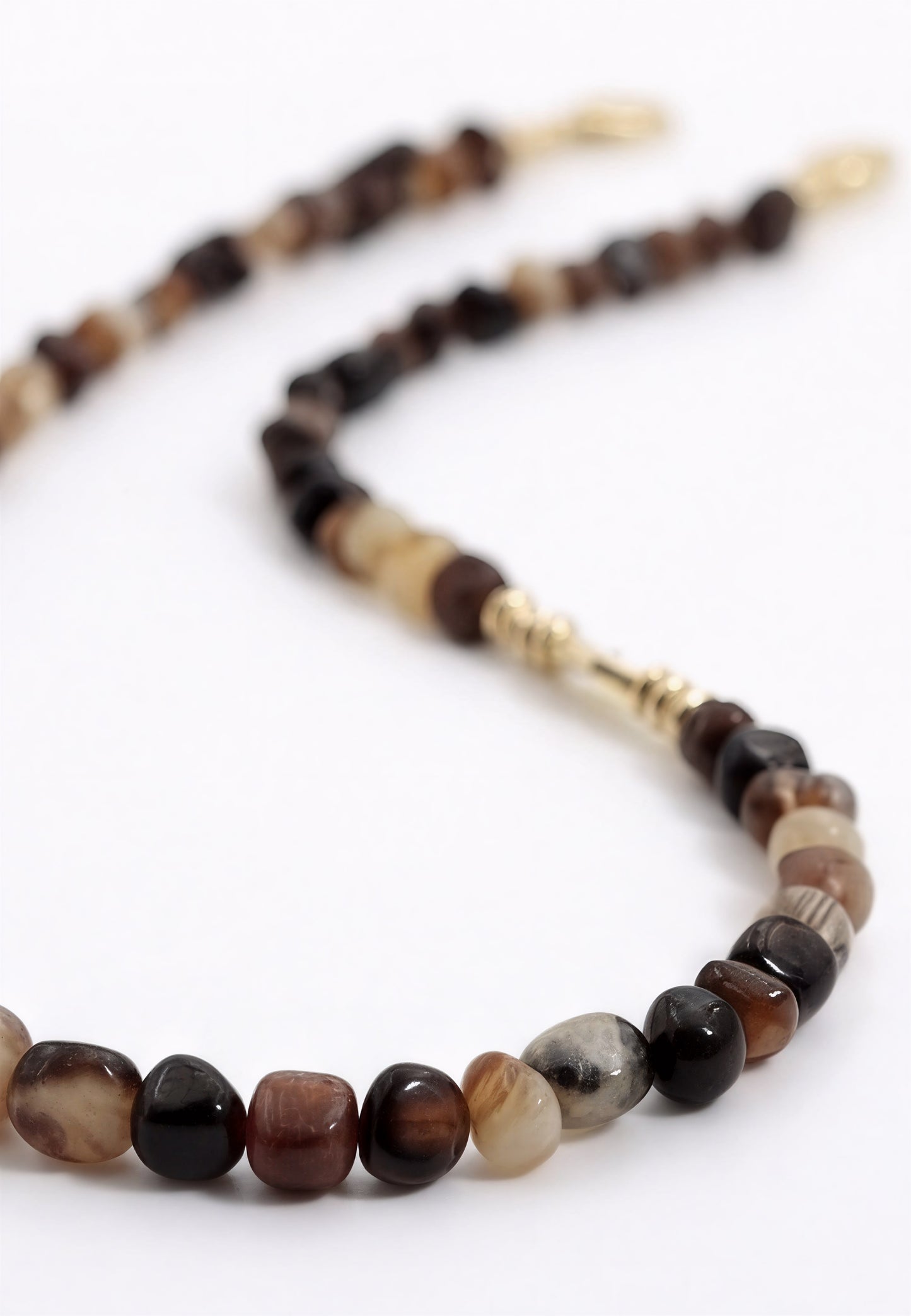 Tiger’s Eye · Earth Brown — Hands-Free Chain