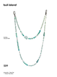 Amazonite · Deep Teal — Hands-Free Chain