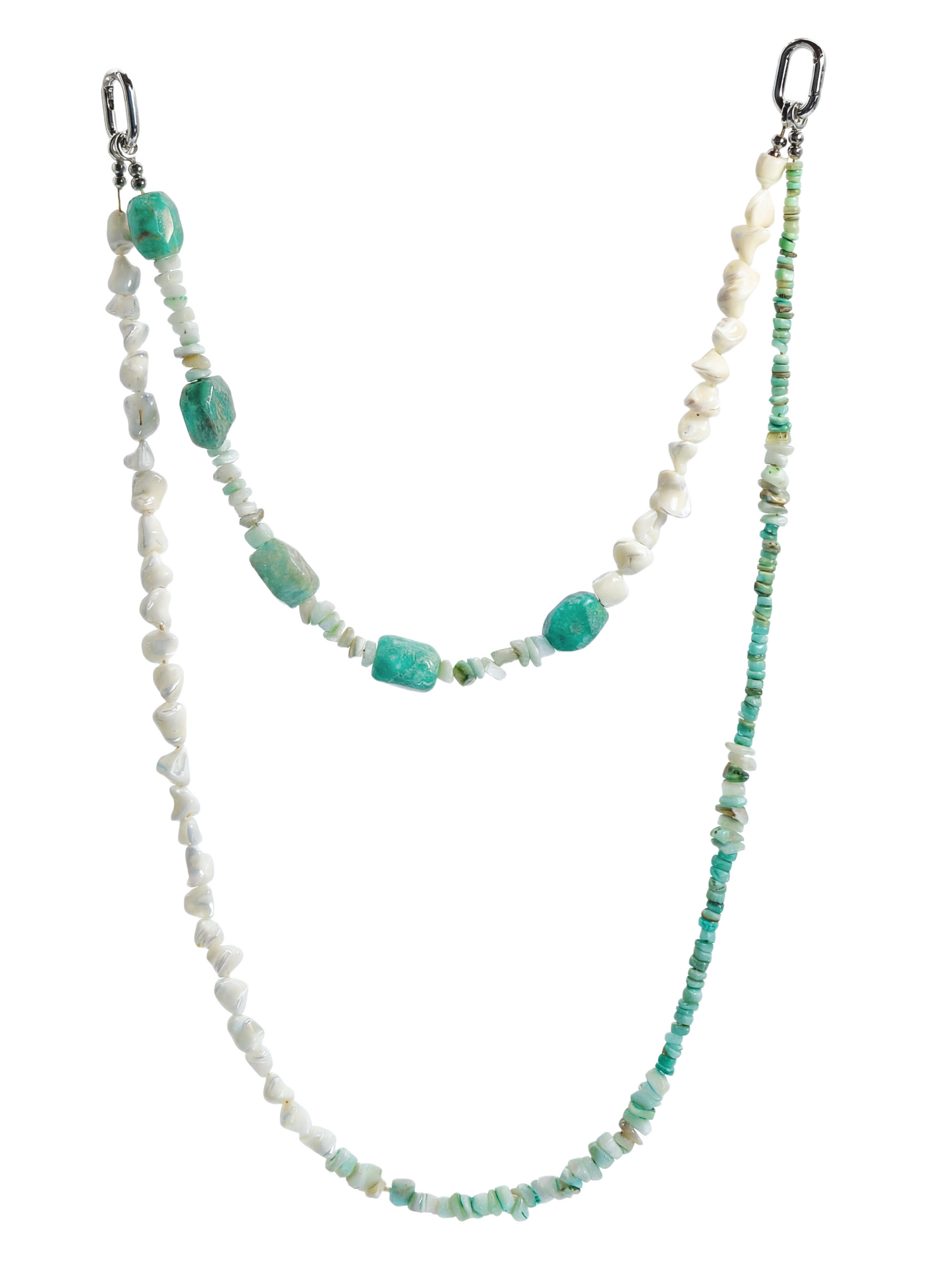 Green Aventurine · Forest Green hands-free chain S10