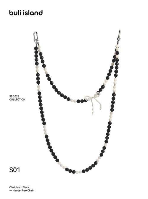 Obsidian · Black — Hands-Free Chain