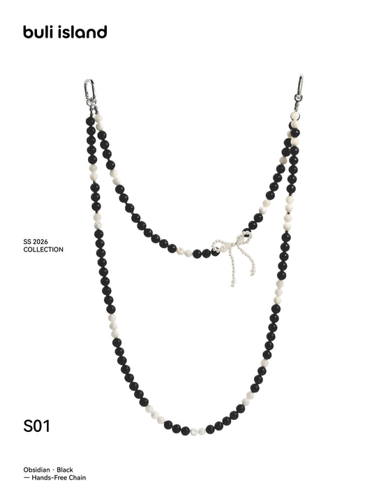 Obsidian · Black — Hands-Free Chain