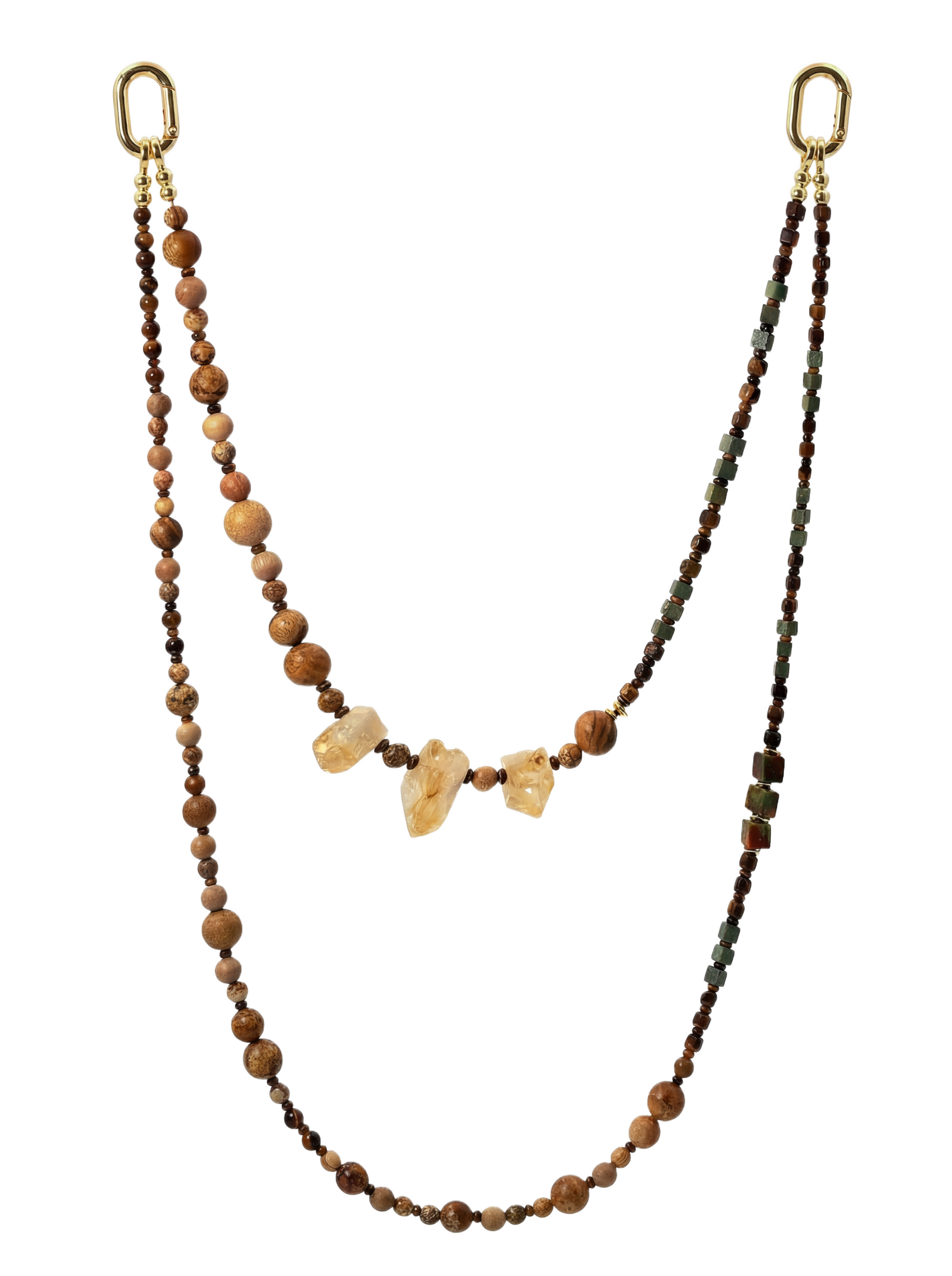 Golden Quartz · Amber hands-free chain G06