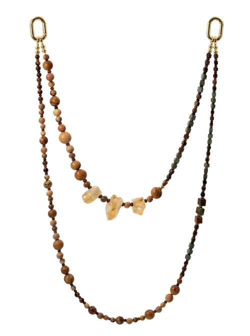 Golden Quartz · Amber hands-free chain G06