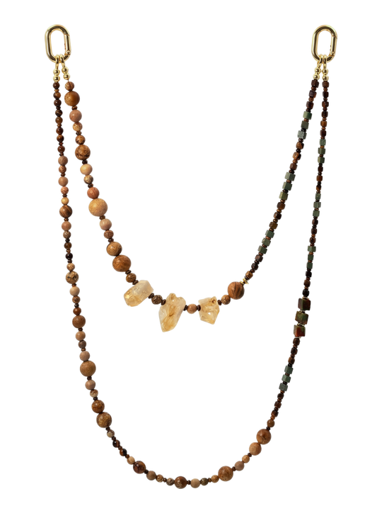 Golden Quartz · Amber hands-free chain G06