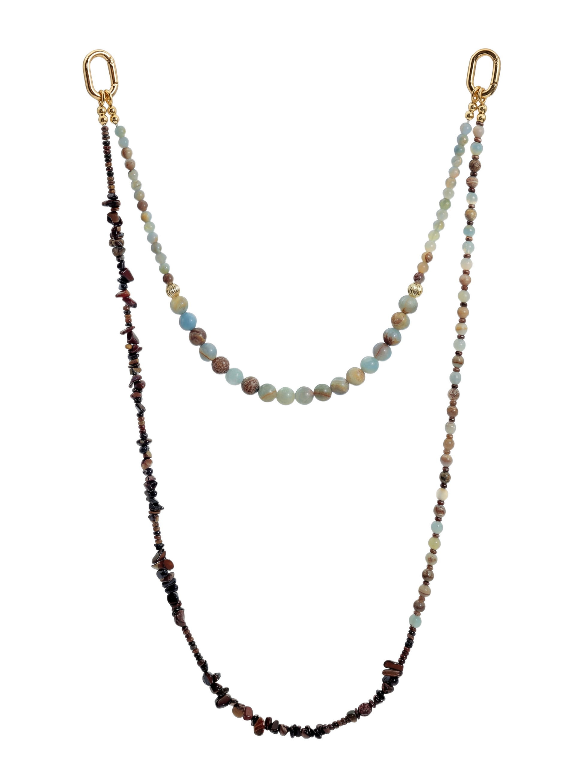 Amazonite Blend · Blue-Green hands-free chain G07