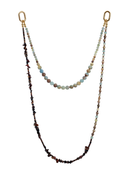 Amazonite Blend · Blue-Green hands-free chain G07