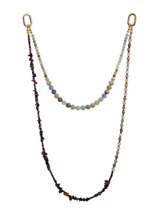 Amazonite Blend · Blue-Green hands-free chain G07