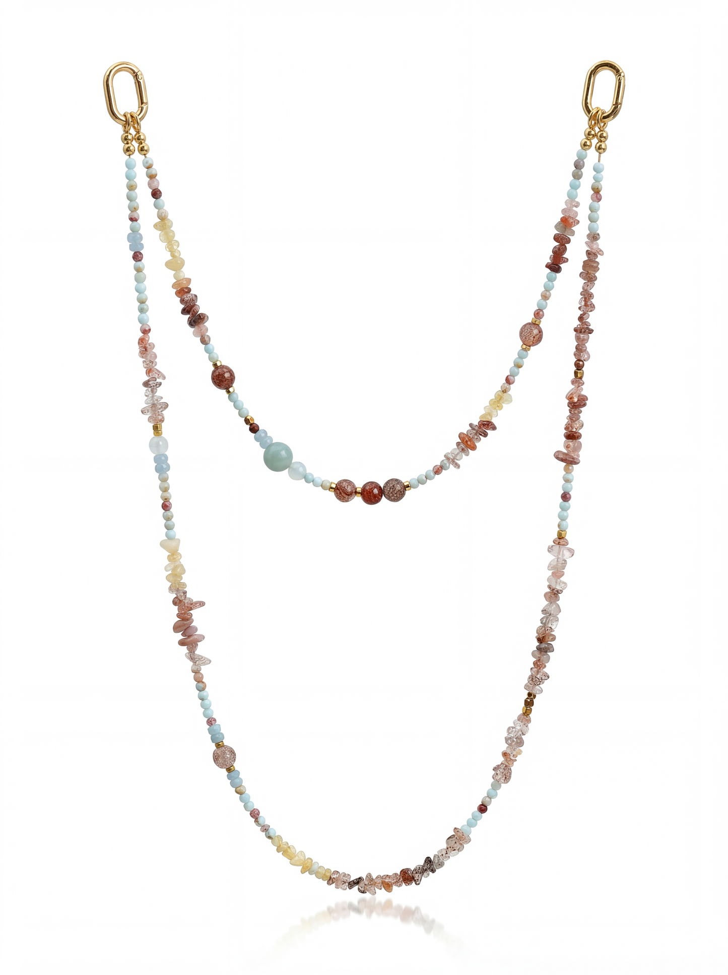 Blue Agate · Mist Blue hands-free chain G08