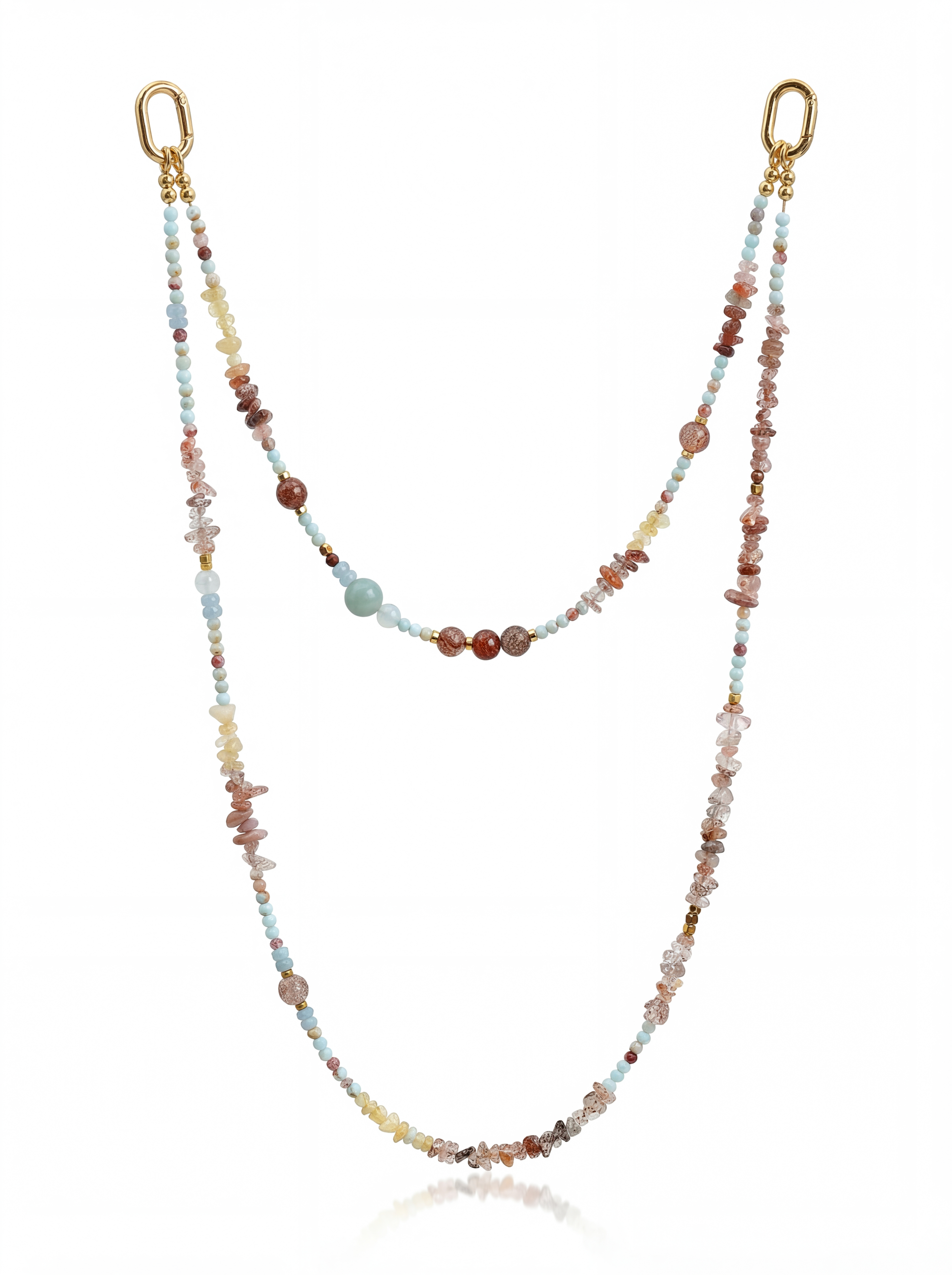 Blue Agate · Mist Blue hands-free chain G08