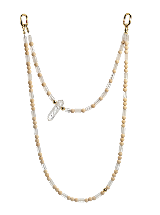 Clear Quartz · Crystal hands-free chain G11