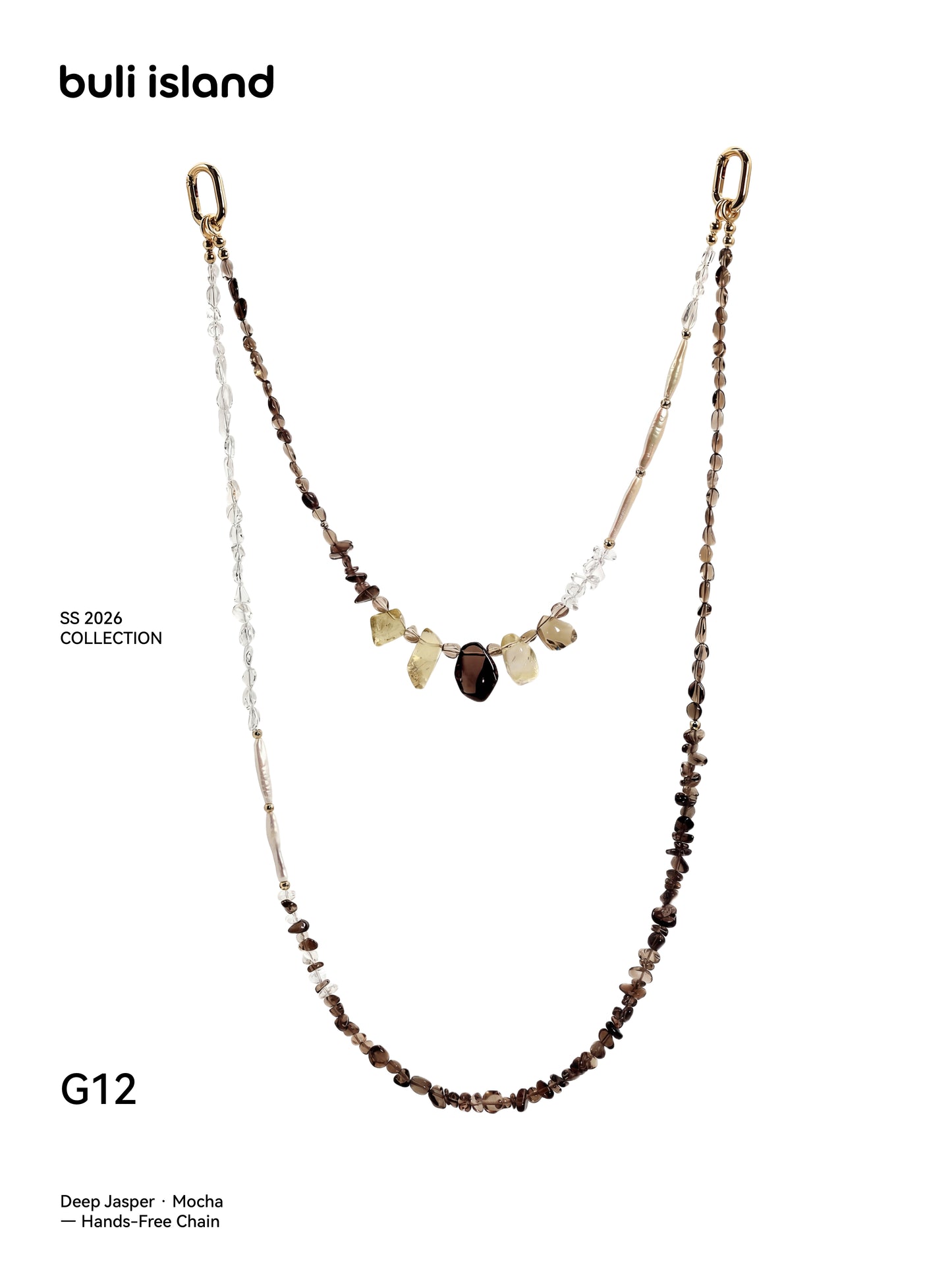 Deep Jasper · Mocha — Hands-Free Chain