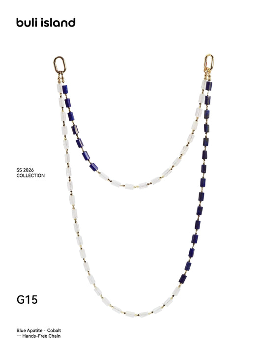 Blue Apatite · Cobalt — Hands-Free Chain