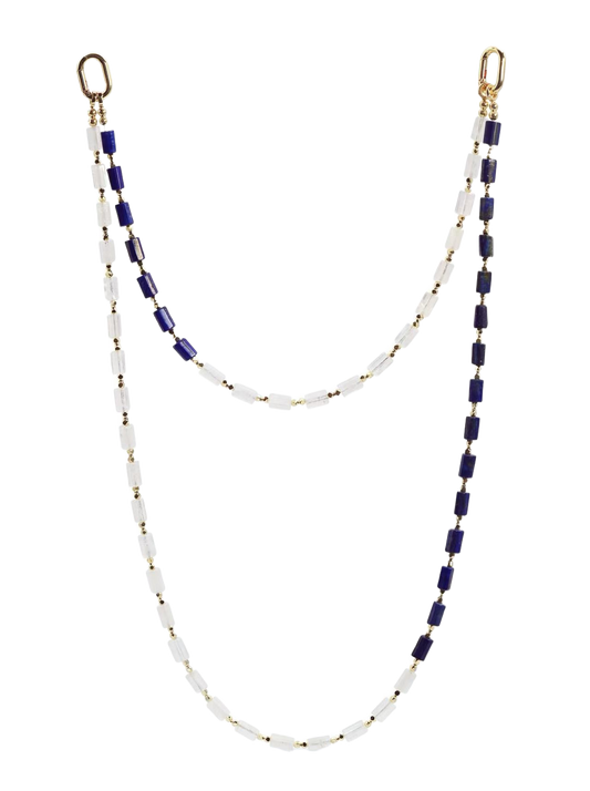 Blue Apatite · Cobalt hands-free chain G15