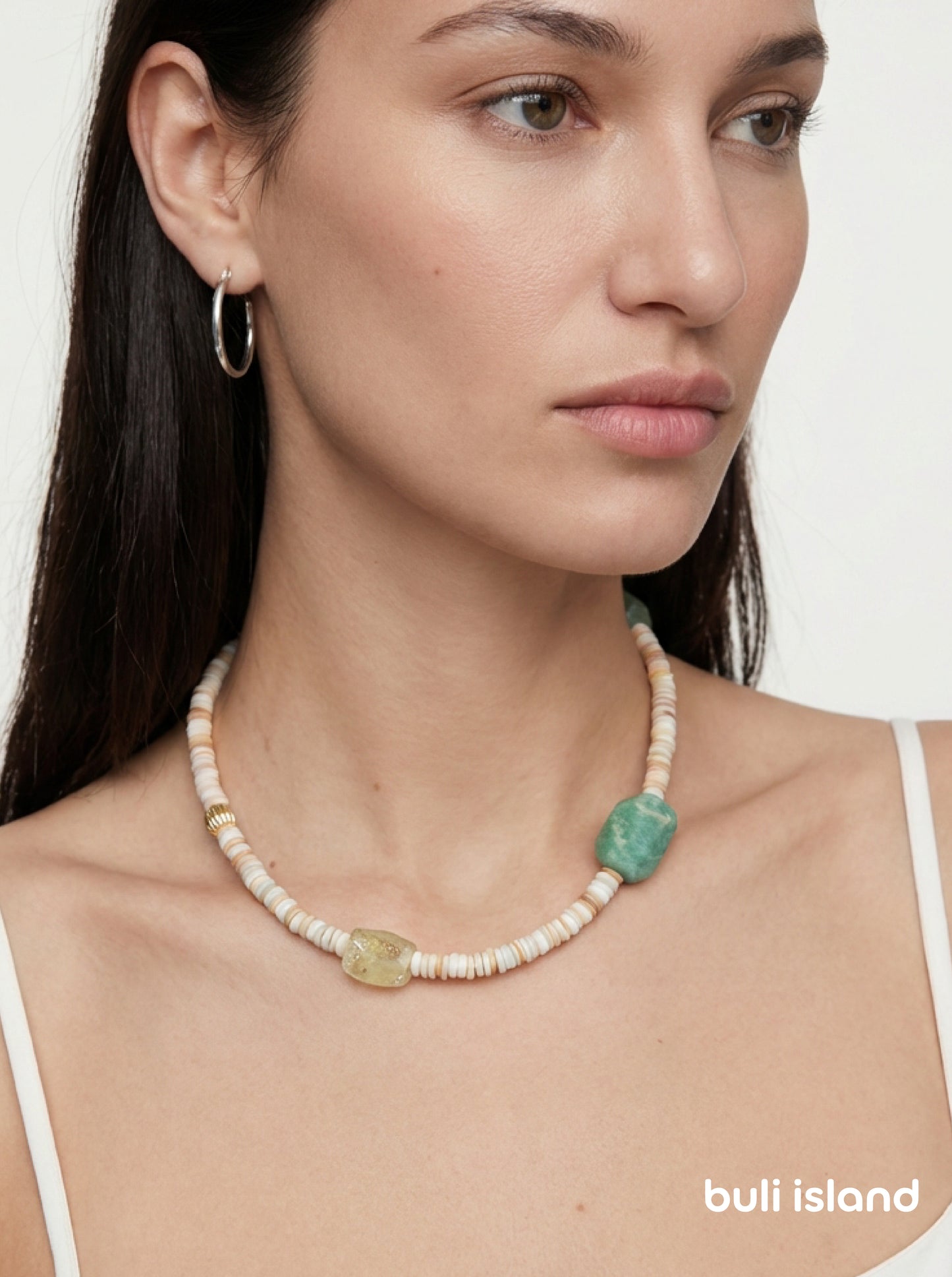Mixed Gemstone · Soft Multi — Hands-Free Chain