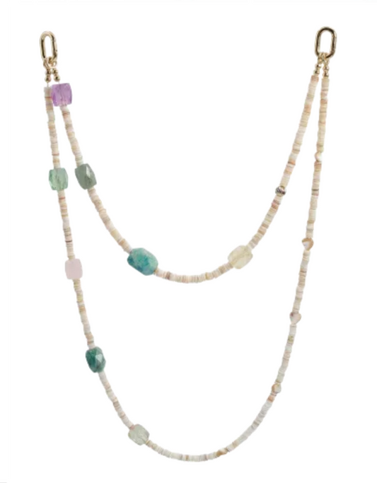 Mixed Gemstone · Soft Multi hands-free chain G17