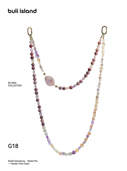 Pastel Gemstone · Pastel Mix — Hands-Free Chain