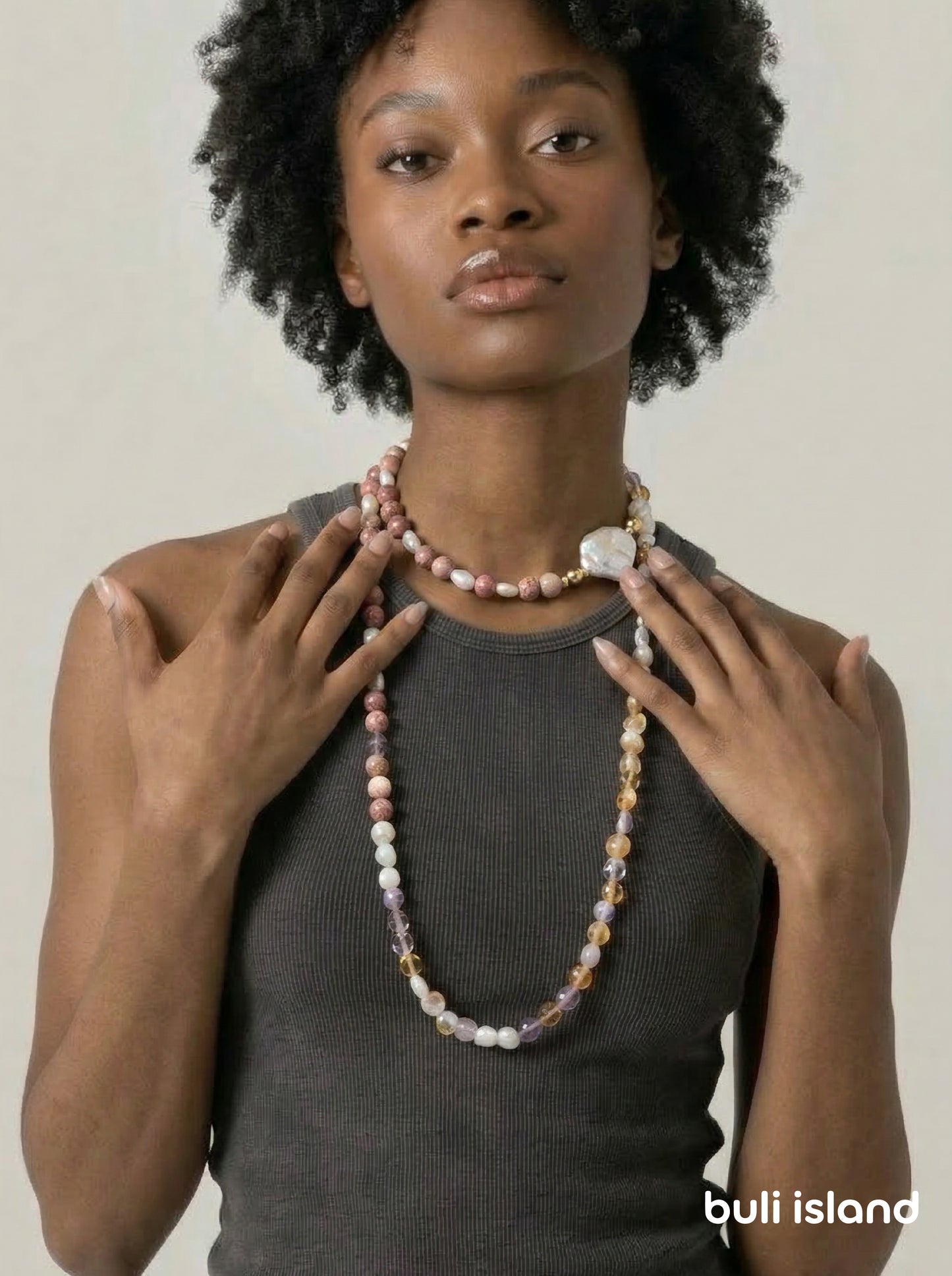 Pastel Gemstone · Pastel Mix — Hands-Free Chain