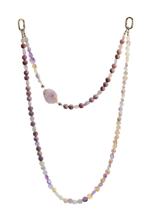 Pastel Gemstone · Pastel Mix hands-free chain G18