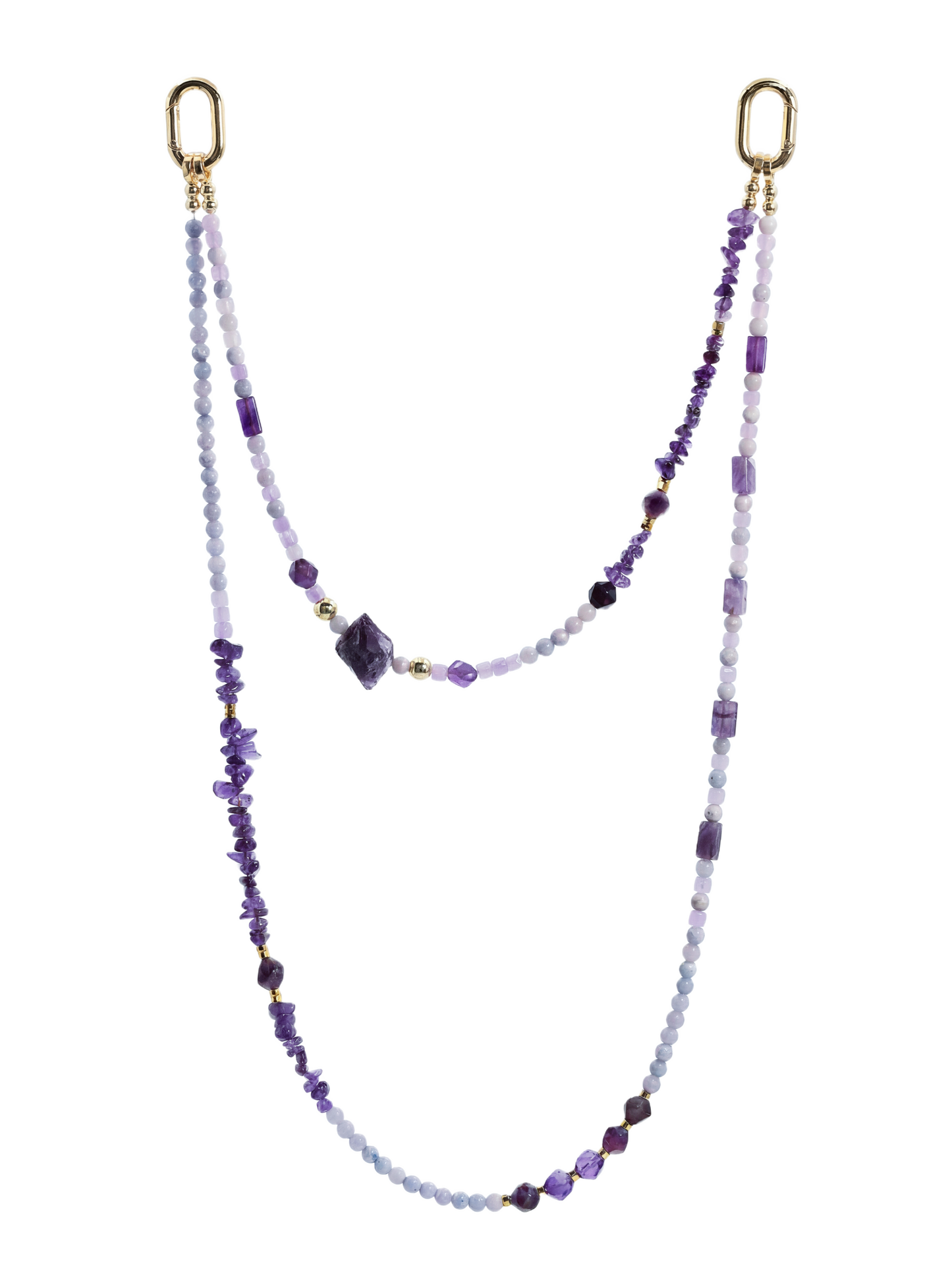 Amethyst · Violet hands-free chain G19