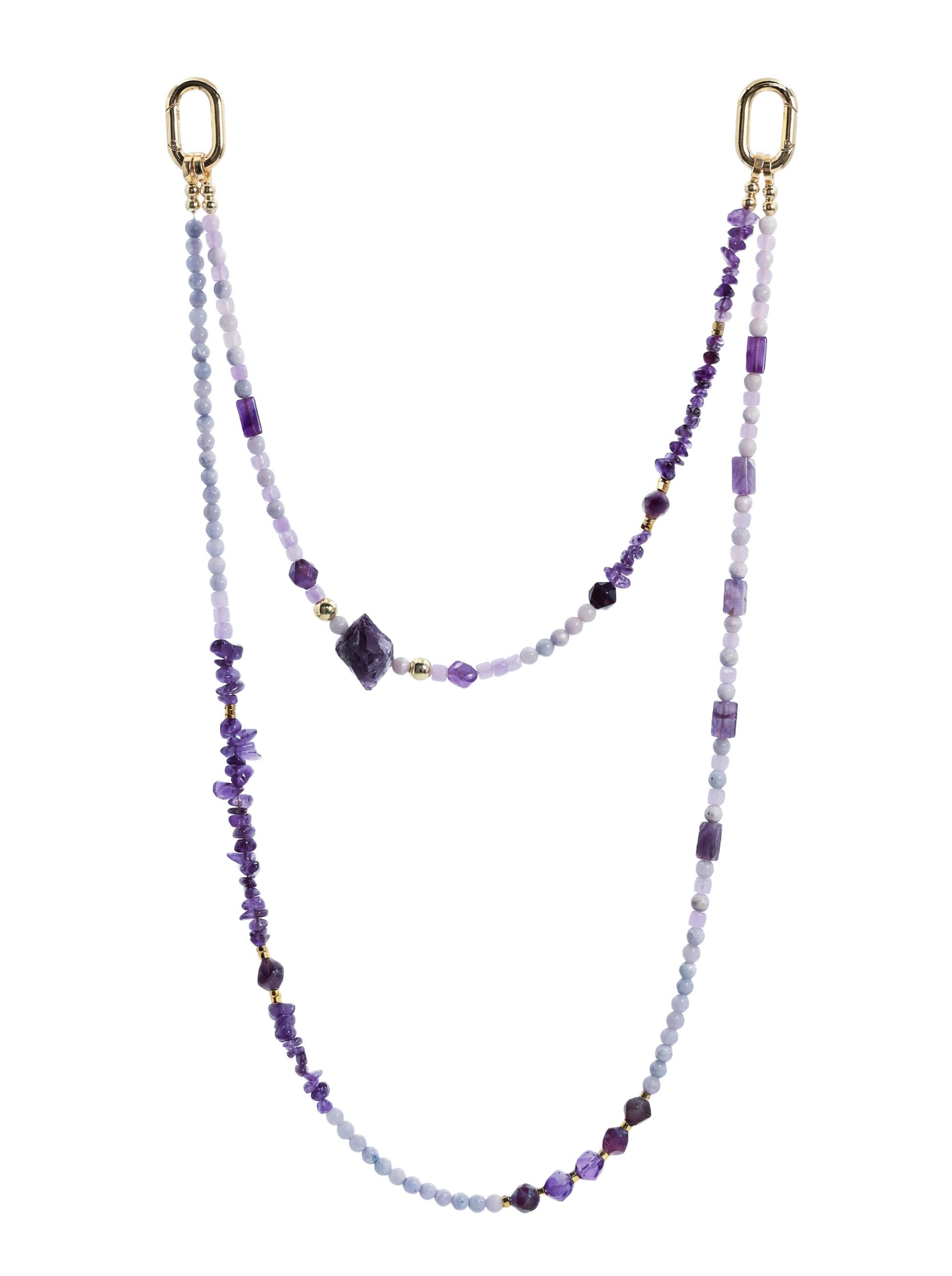 Amethyst · Violet hands-free chain G19