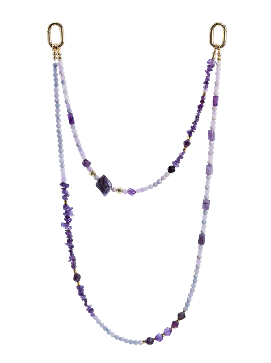 Amethyst · Violet hands-free chain G19