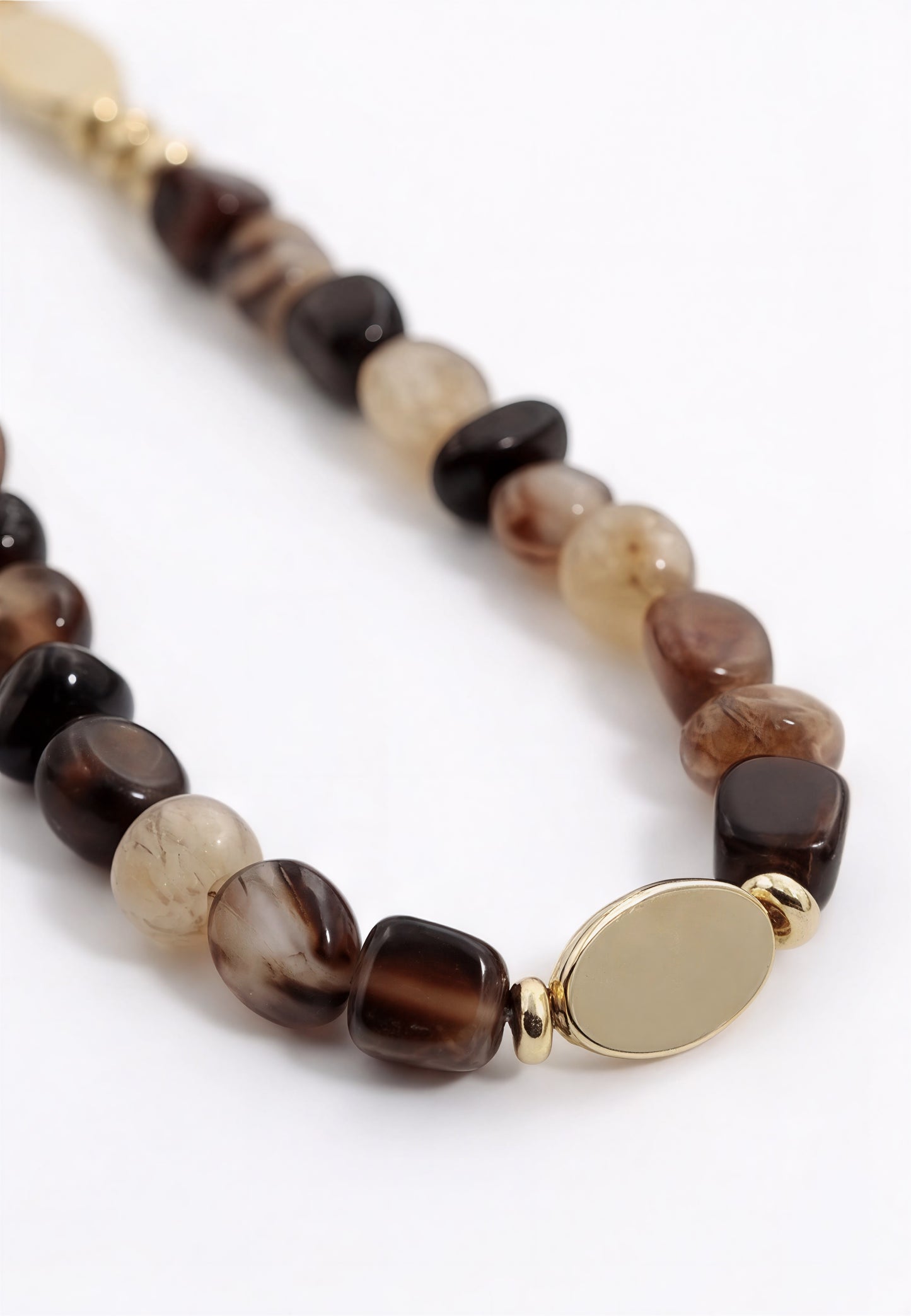 Tiger’s Eye · Earth Brown — Hands-Free Chain