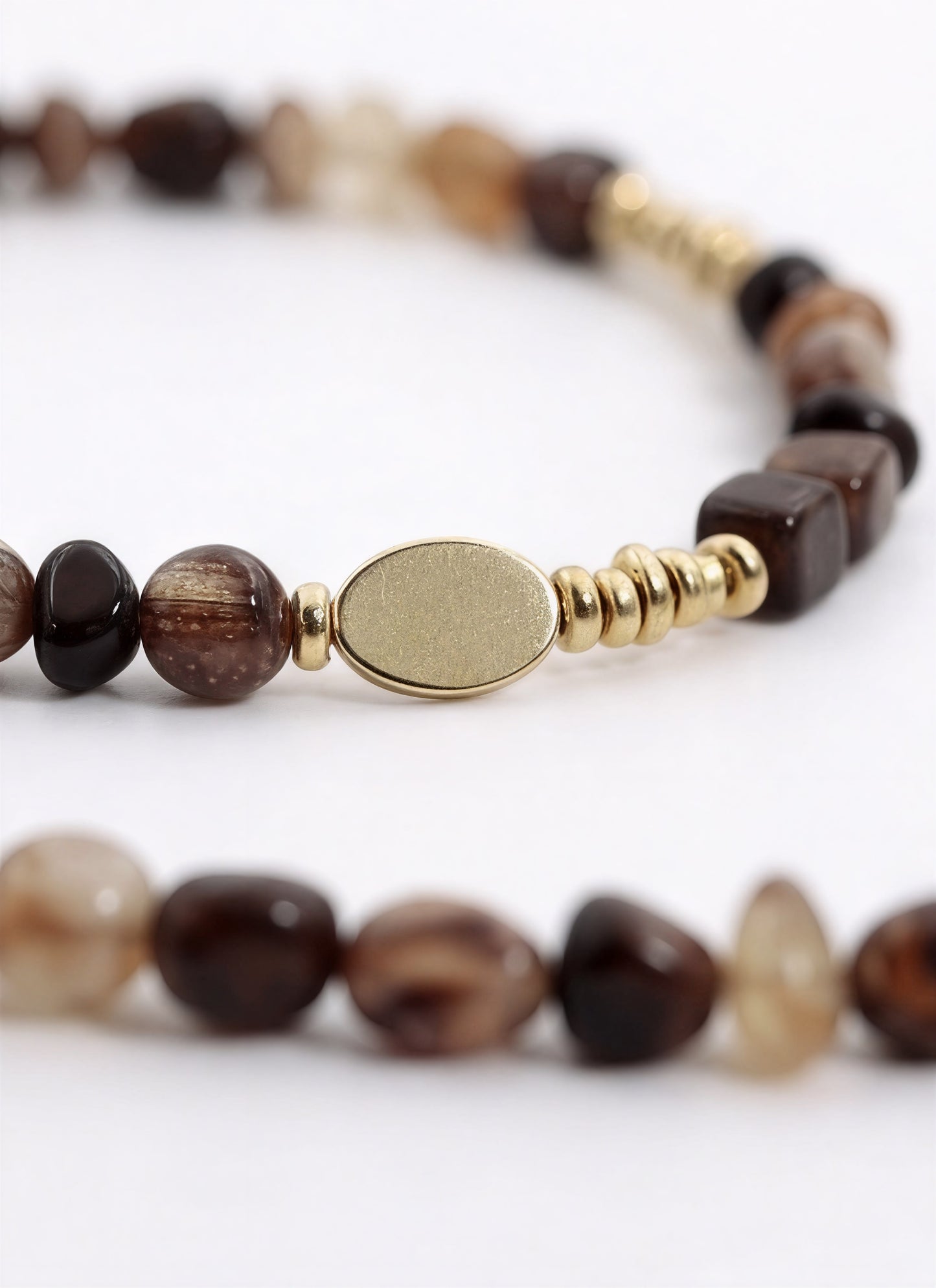 Tiger’s Eye · Earth Brown — Hands-Free Chain