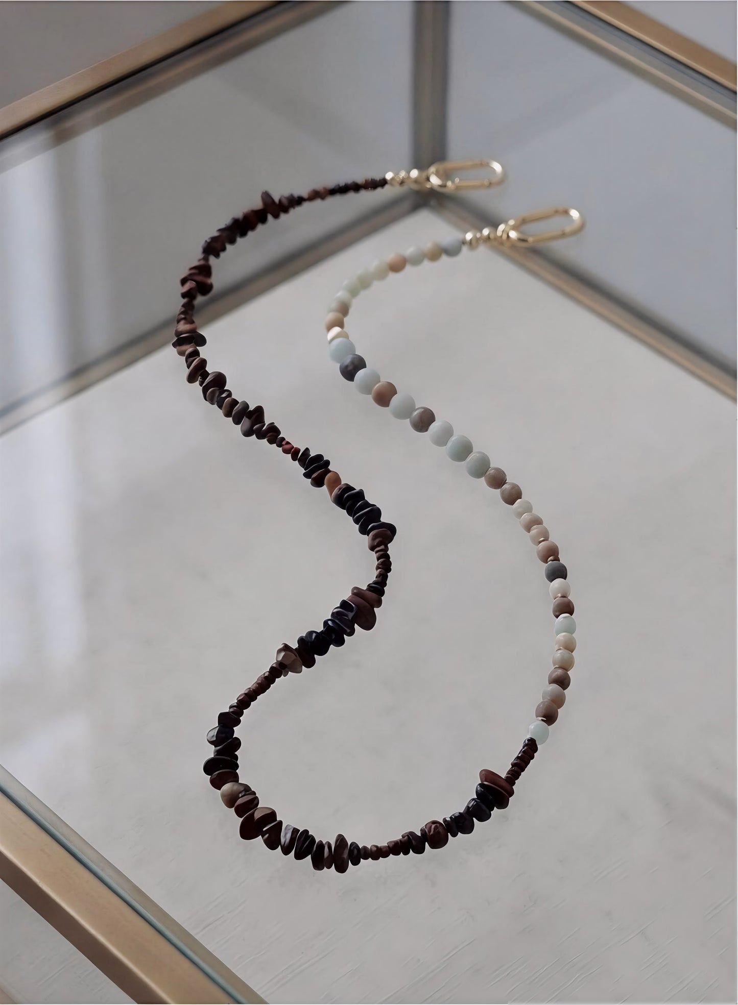 Amazonite Blend · Blue-Green — Hands-Free Chain