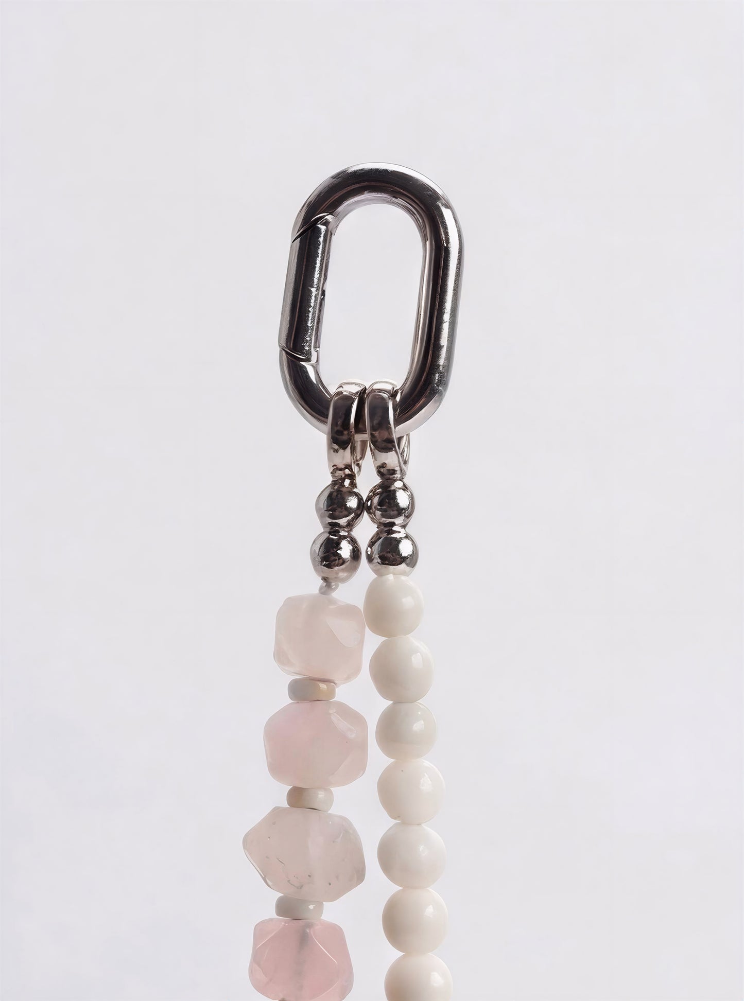 Rose Quartz Blend · Blush — Hands-Free Chain