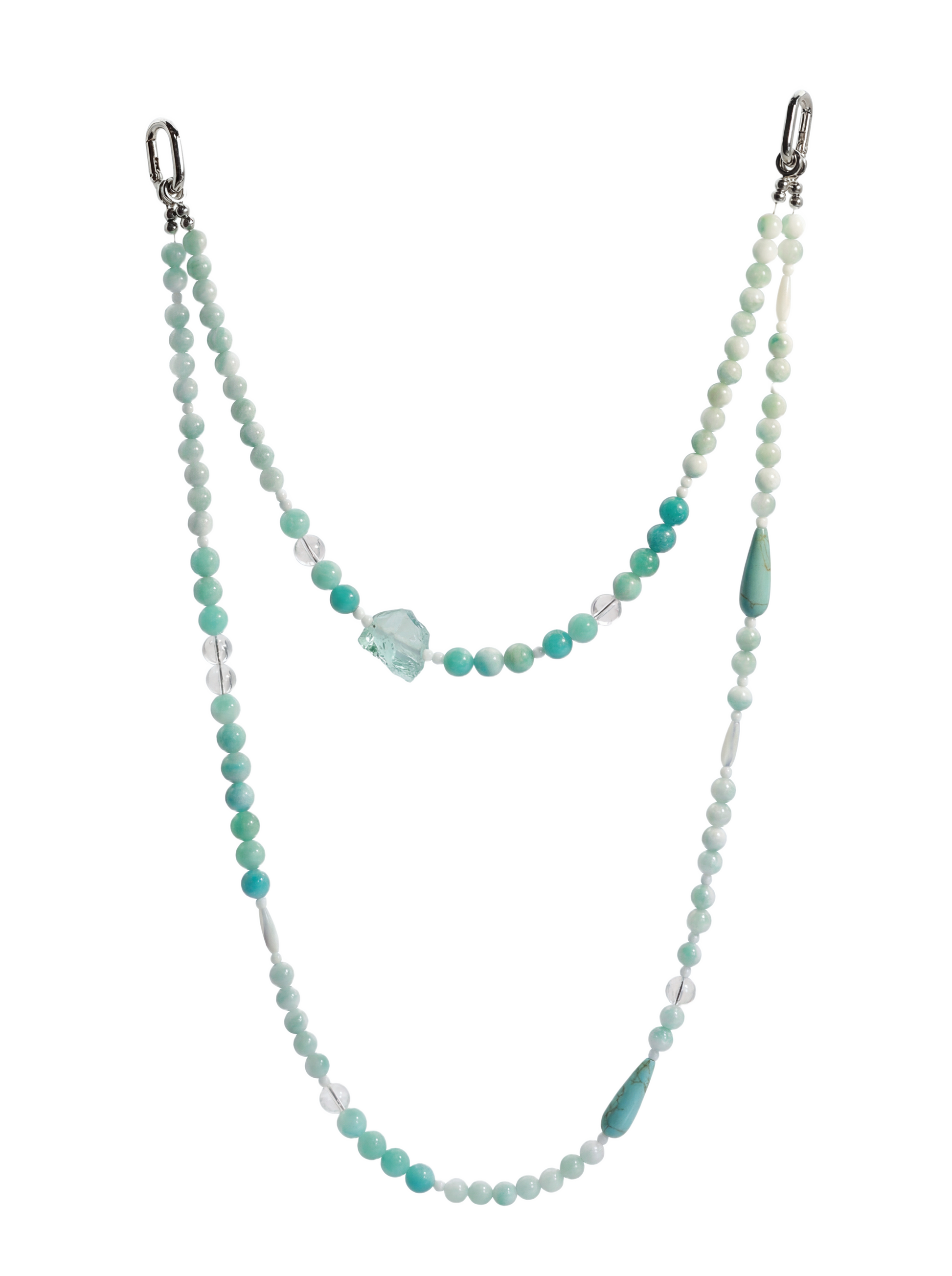 Amazonite · Deep Teal hands-free chain S09