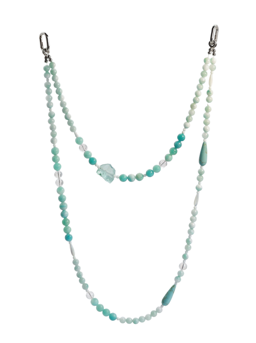 Amazonite · Deep Teal hands-free chain S09