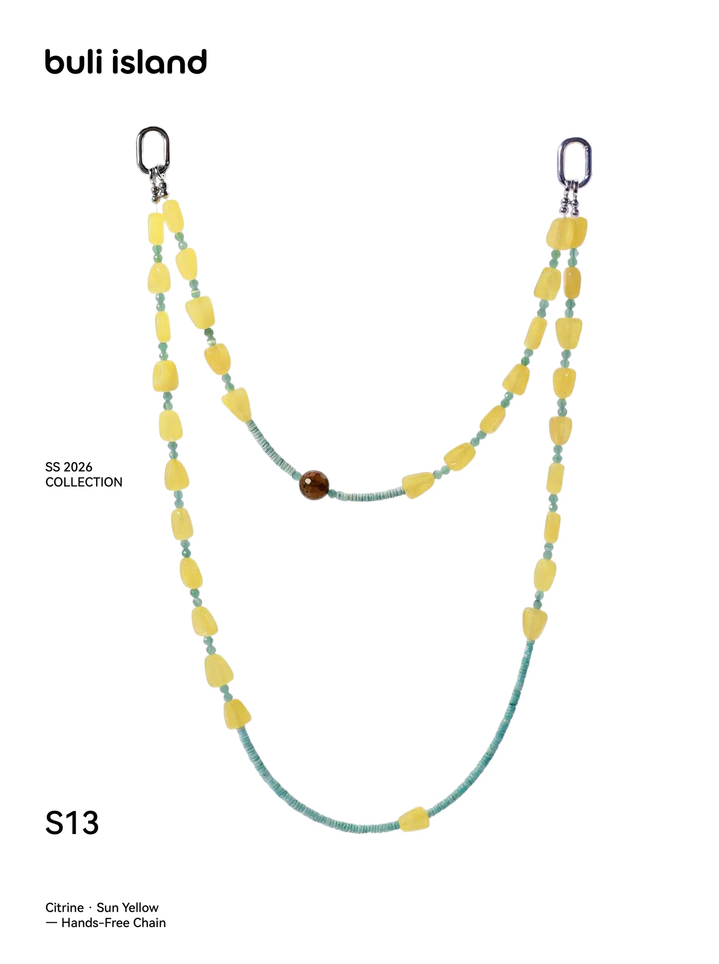 Citrine · Sun Yellow — Hands-Free Chain