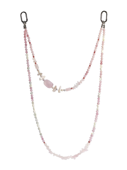 Rose Quartz · Dusty Rose hands-free chain S19