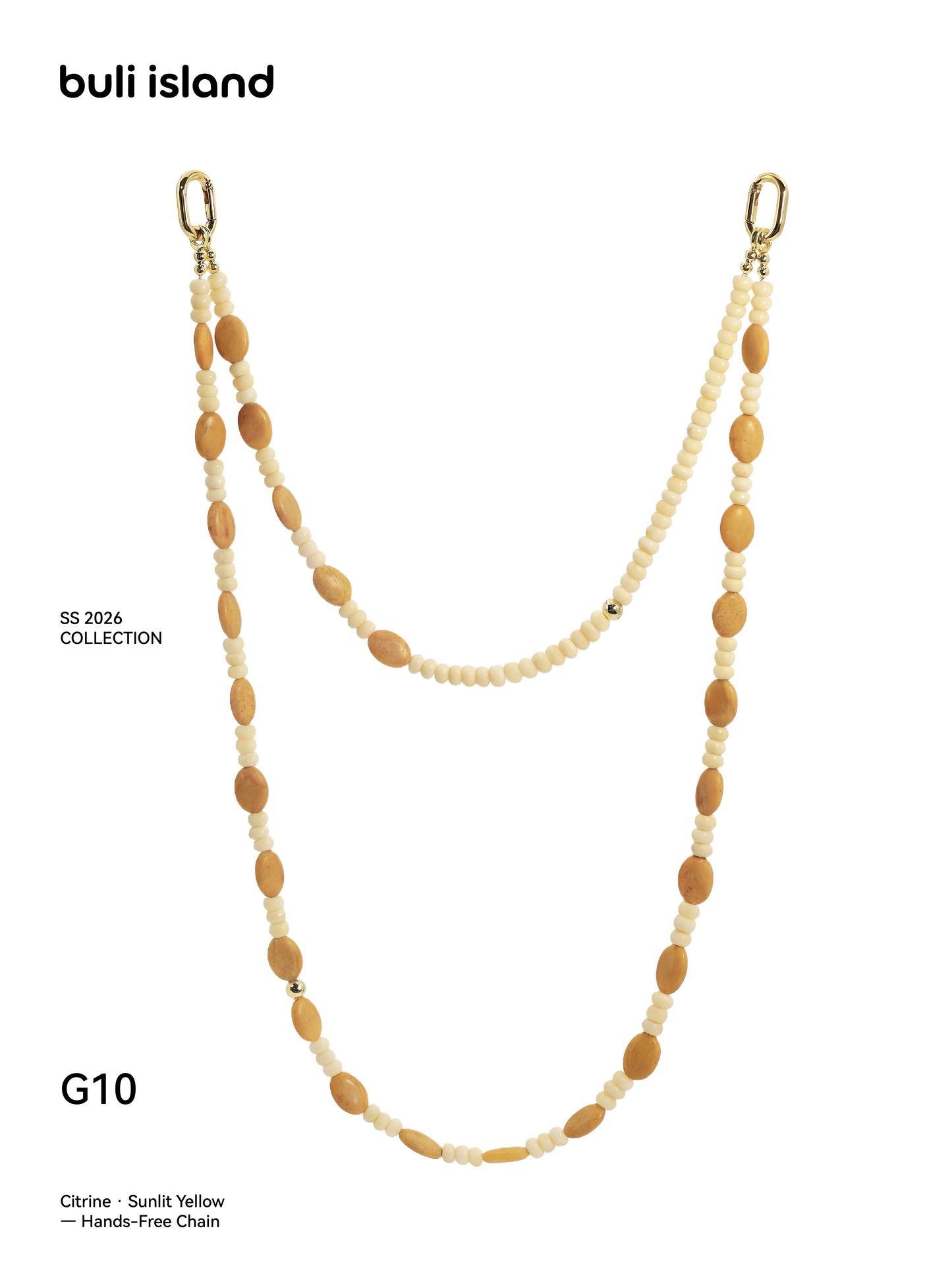 Citrine · Sunlit Yellow — Hands-Free Chain