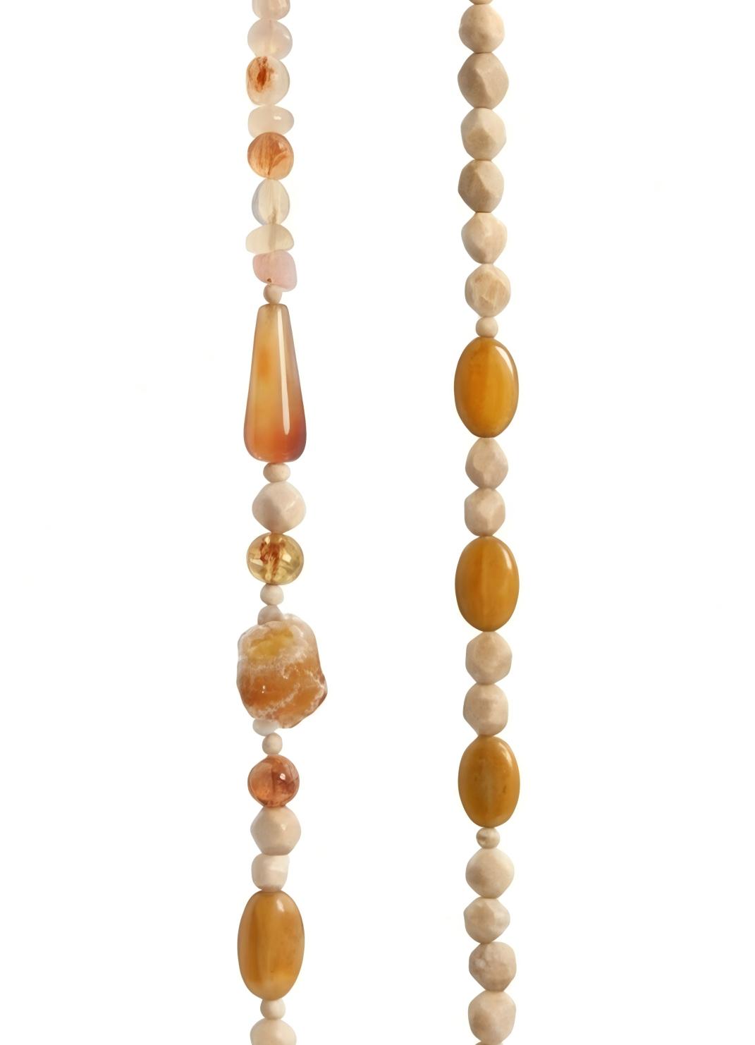 Coral Agate · Soft Coral — Hands-Free Chain