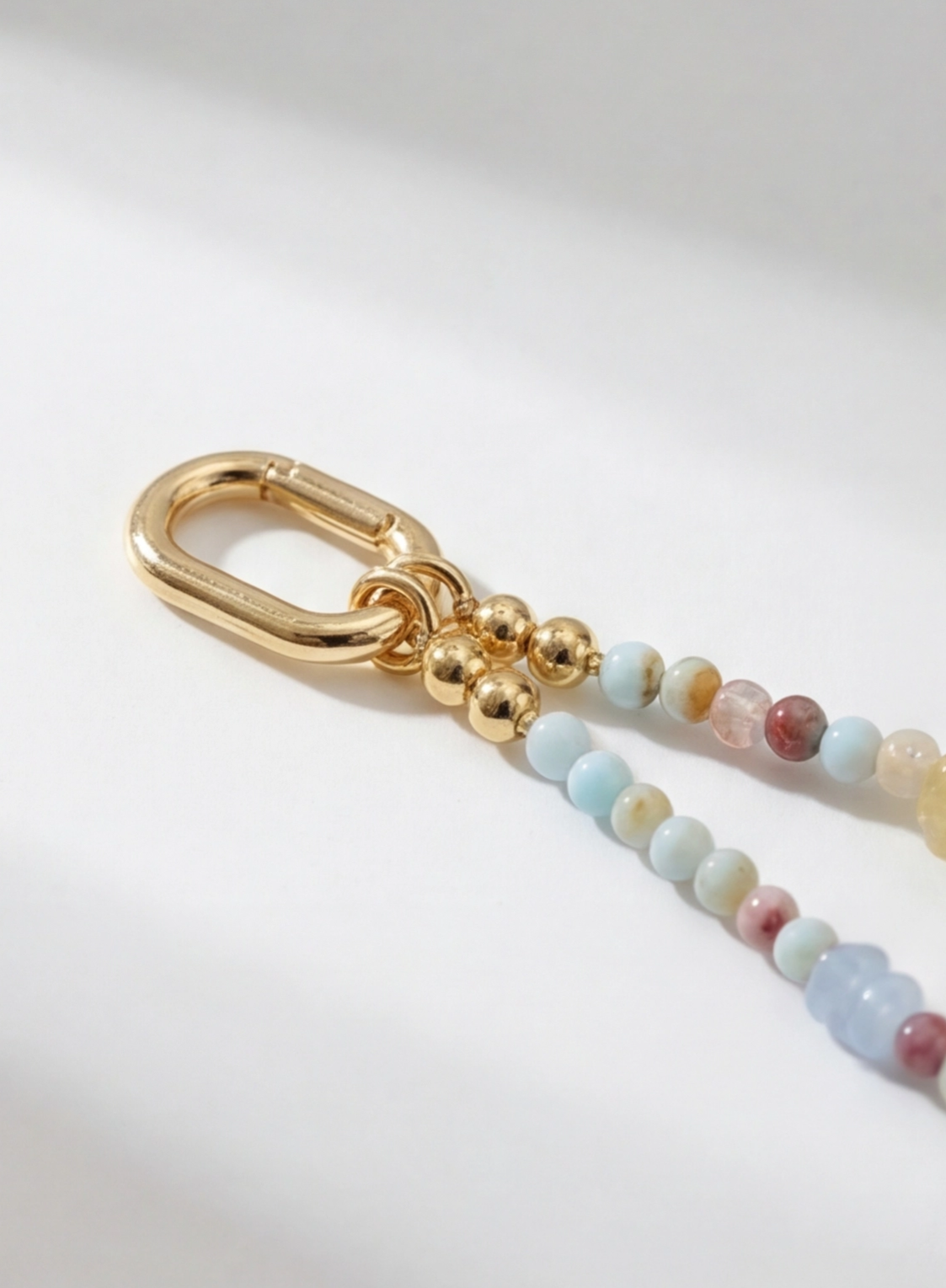 Blue Agate · Mist Blue — Hands-Free Chain