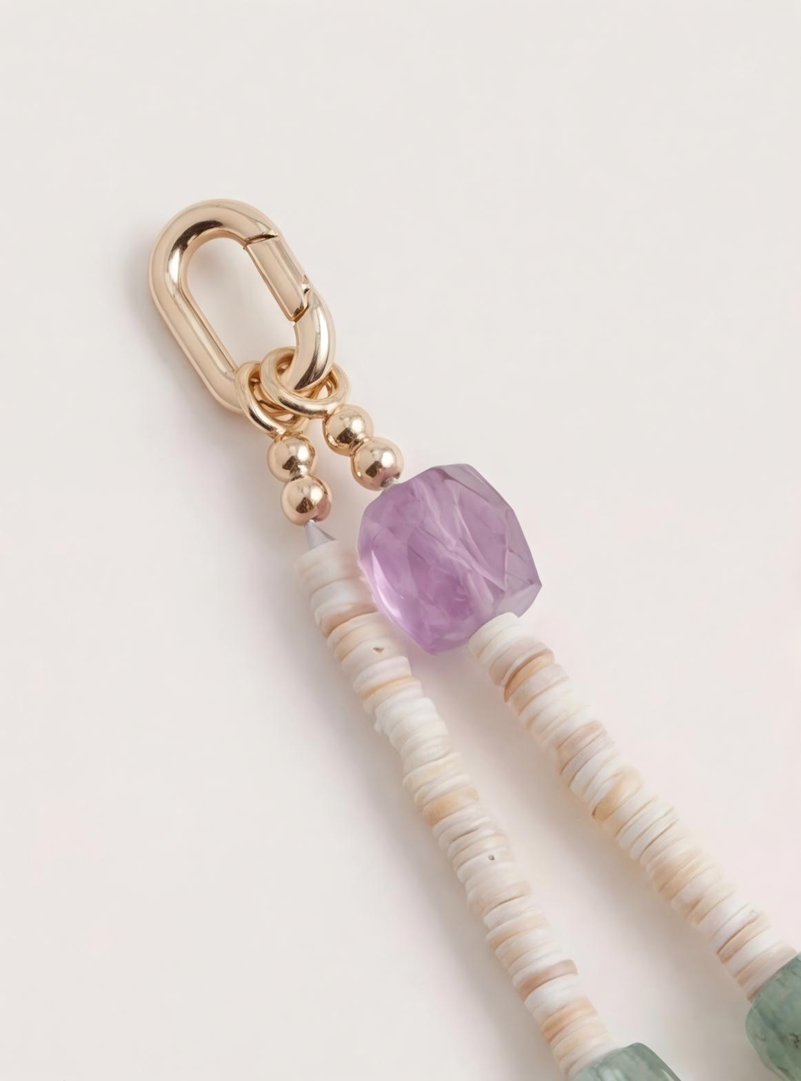 Mixed Gemstone · Soft Multi — Hands-Free Chain
