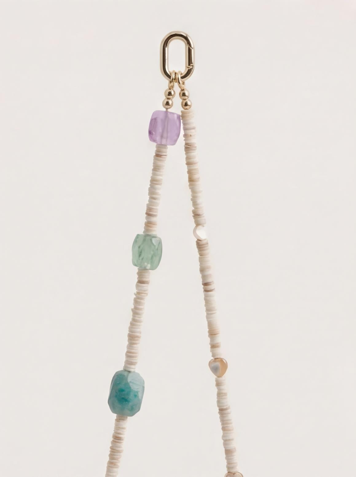Mixed Gemstone · Soft Multi — Hands-Free Chain