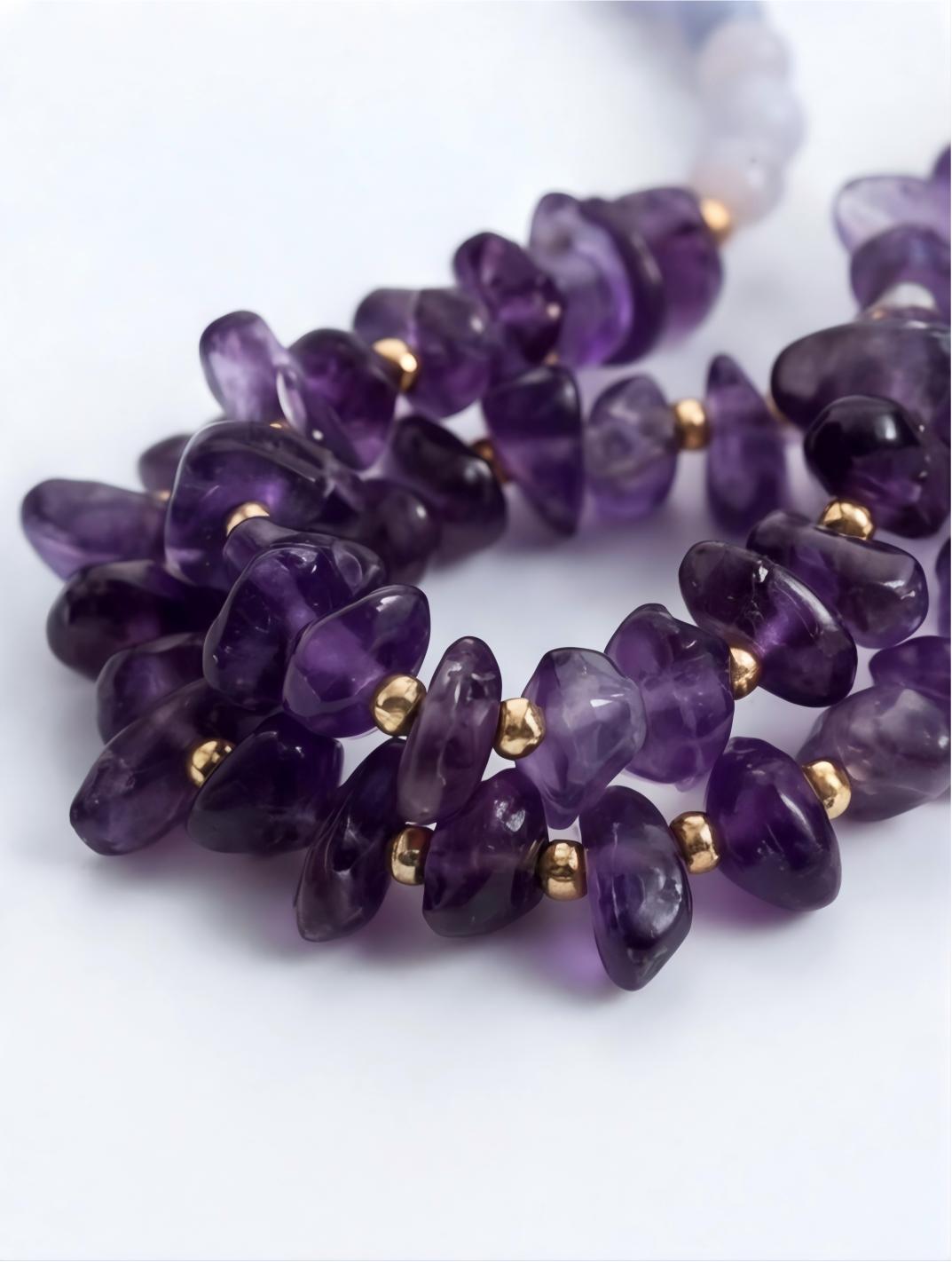 Amethyst · Violet — Hands-Free Chain
