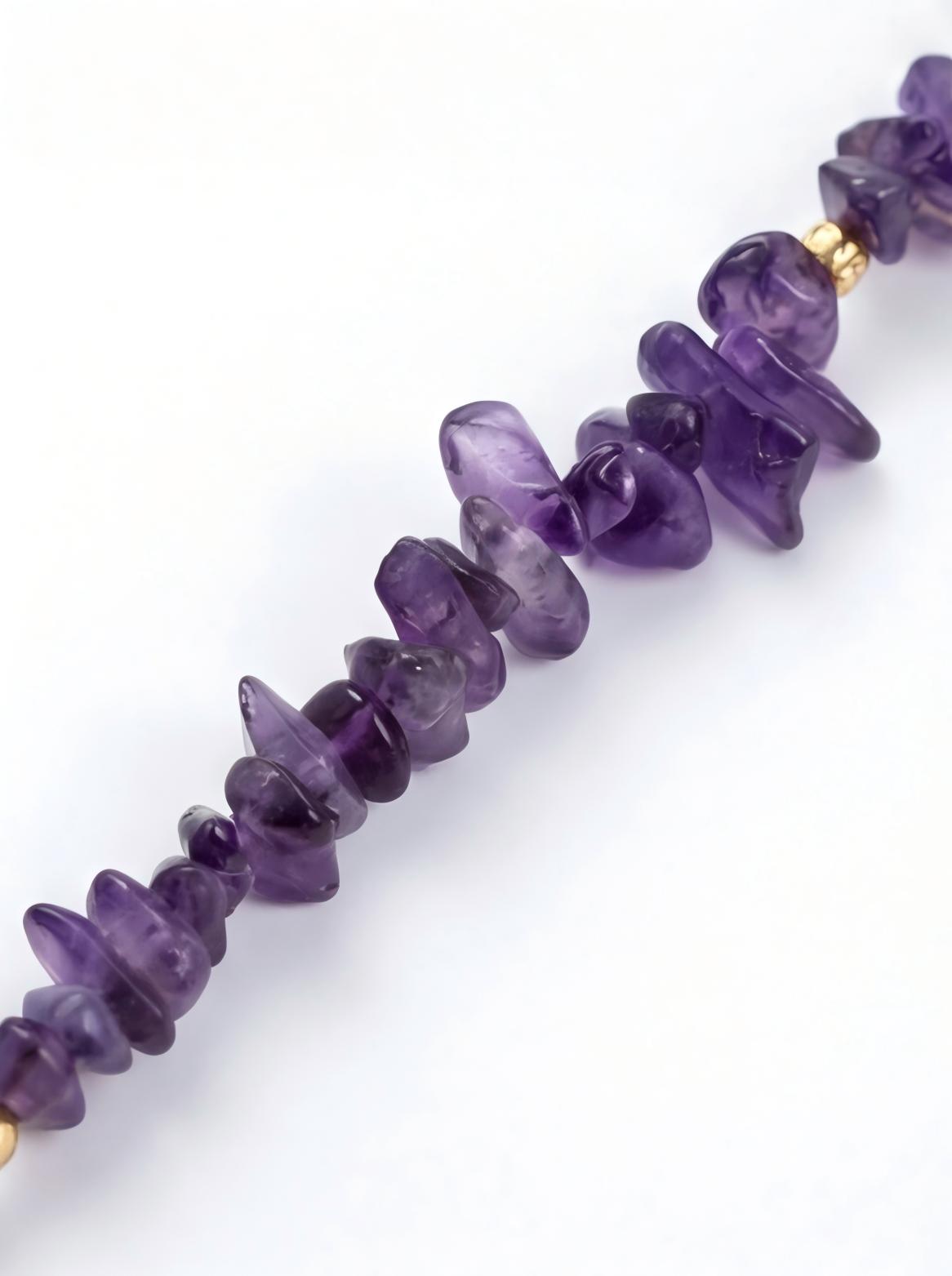 Amethyst · Violet — Hands-Free Chain