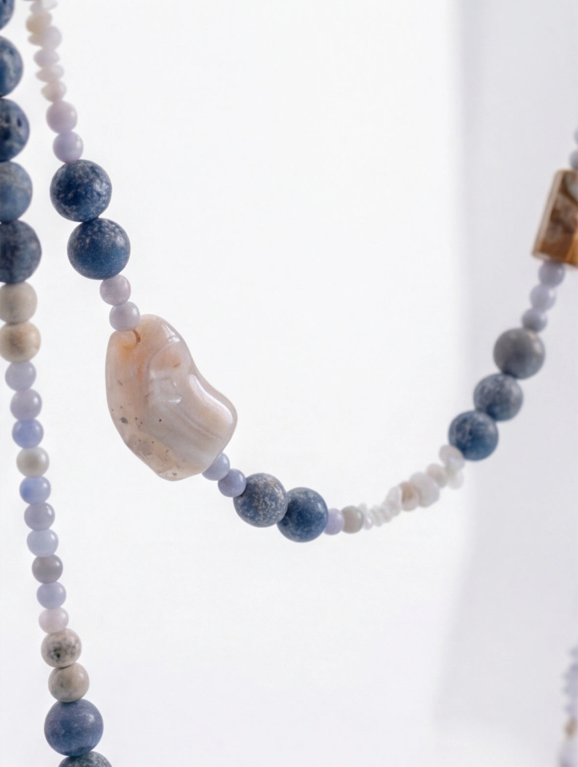 Blue Apatite · Ocean Blue — Hands-Free Chain