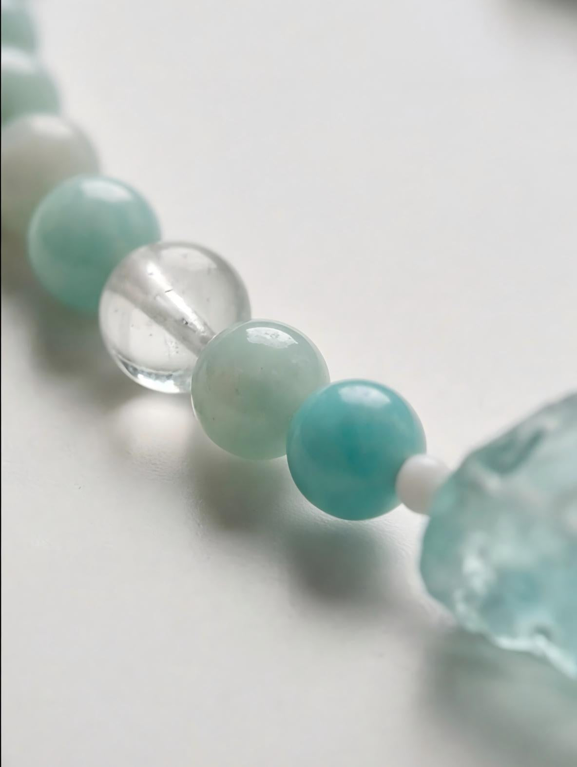 Amazonite · Deep Teal — Hands-Free Chain
