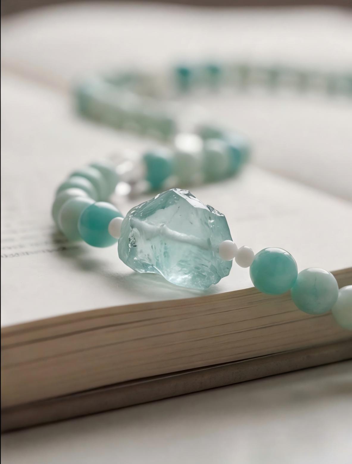 Amazonite · Deep Teal — Hands-Free Chain