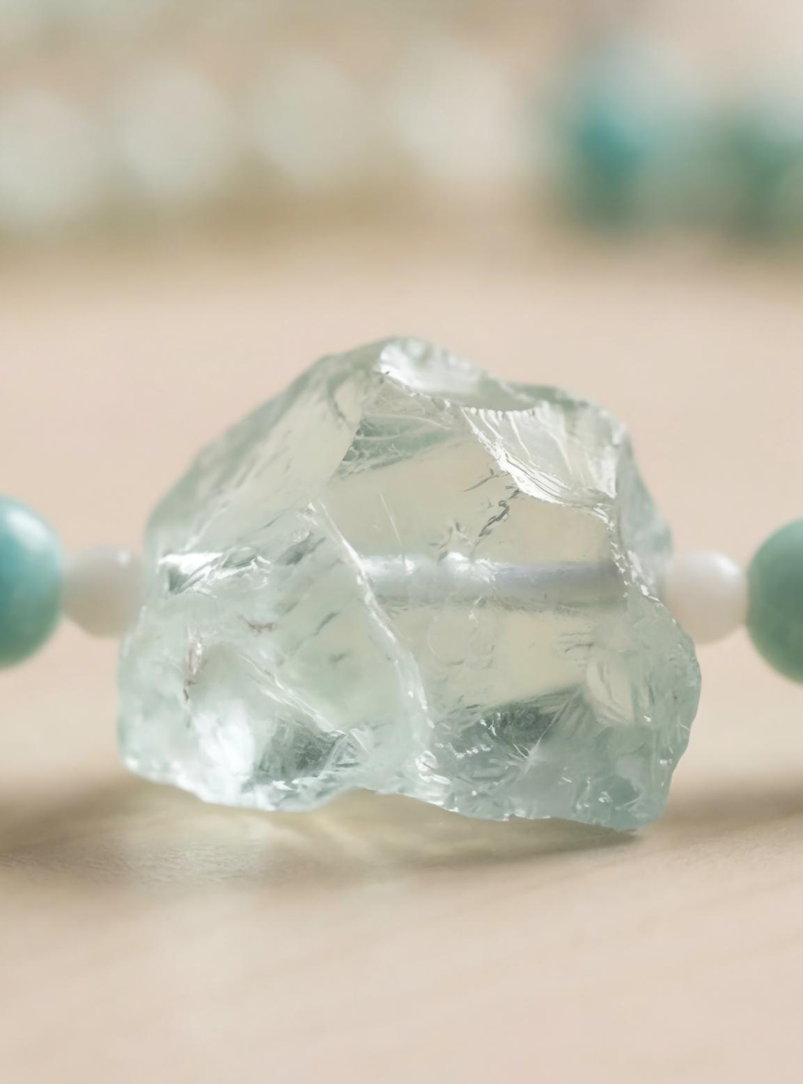 Amazonite · Deep Teal — Hands-Free Chain