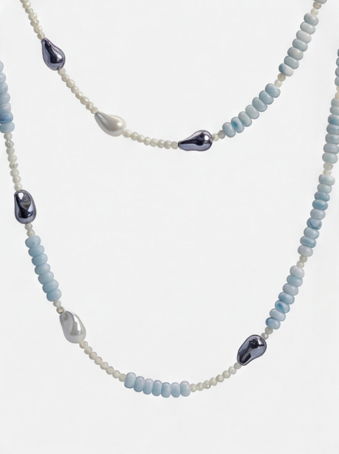 Aquamarine · Ice Blue — Hands-Free Chain